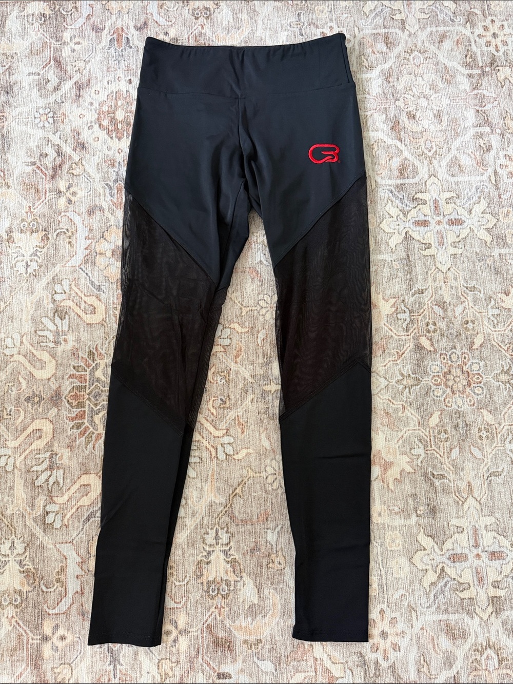 Cyclebar Black Performance Mesh Leggings
